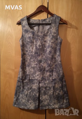 Нова дънкова рокля/сукман S размер еластична