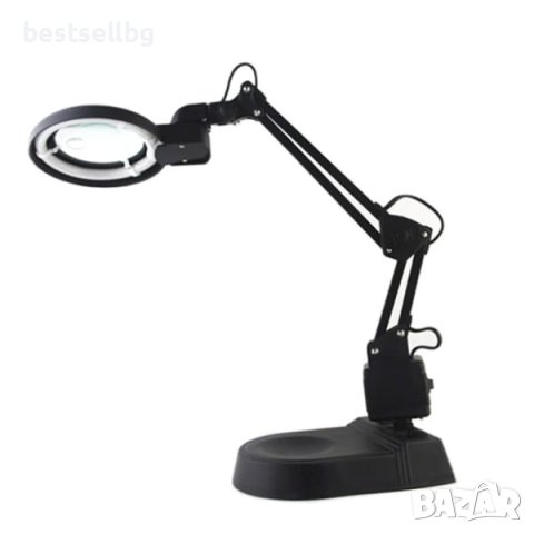 Мощна настолна лупа с осветление лампа 5Х за четене шиене бродиране, снимка 6 - Други инструменти - 43815715