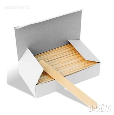 Дървени шпатули за кола маска 100бр