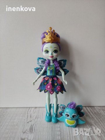 Кукла паун и любимец Енчантималс Enchantimals 12лв., снимка 4 - Кукли - 37446341