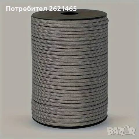 Паракорд въже, 4мм , 9 нишки, 9-жилен, подходящо за тенти, Parakord , снимка 11 - Градински мебели, декорация  - 49549870
