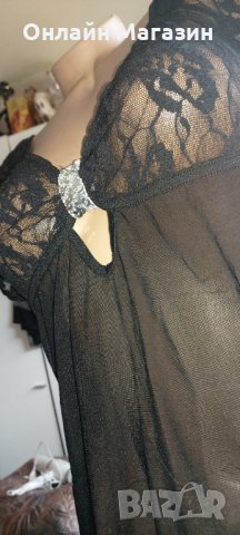 Къса нощничка с късо ракавче л хл, снимка 2 - Корсети, бюстиета, топове - 32571573