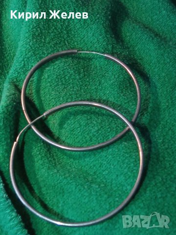 ЕФЕКТНИ СРЕБЪРНИ ВИНТИДЖ АРТ ГОЛЕМИ ОБЕЦИ СРЕБРО 925 РЪЧНА МАЙСТОРСКА РАБОТА 40020, снимка 13 - Обеци - 42843786