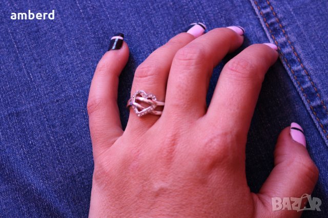 Красив сребърен пръстен - модел R003, снимка 5 - Пръстени - 35036224