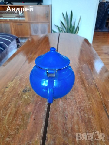 Стар емайлиран чайник #36, снимка 4 - Други ценни предмети - 43544753