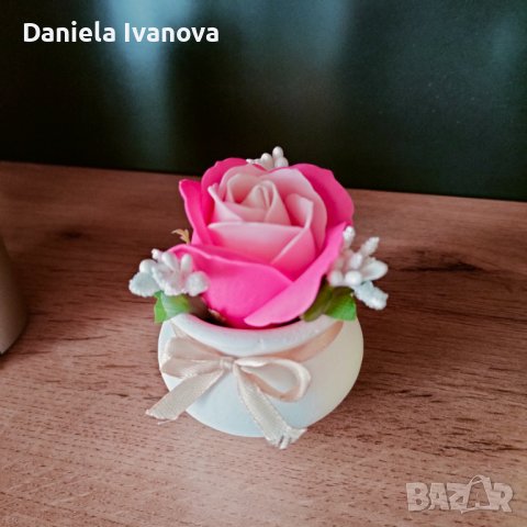 Сапунени рози, снимка 18 - Изкуствени цветя - 38183779