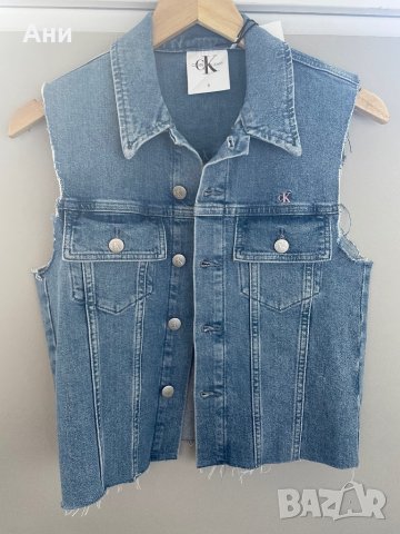 Дънков елек Calvin Klein Jeans, снимка 7 - Елеци - 38226209