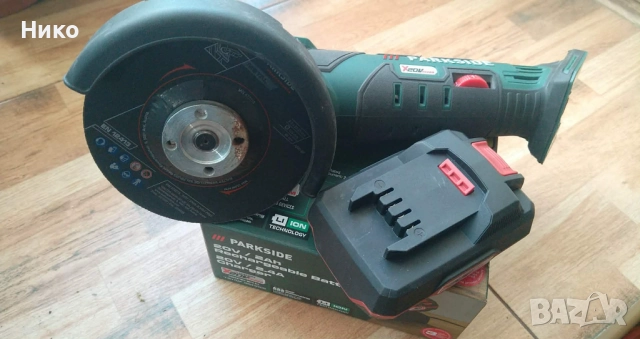 Акумулаторен Ъглошлайф Parkside , снимка 4 - Други инструменти - 51805047