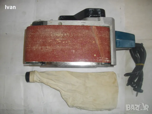 1010 ВАТА AEG НЕМСКИ ГОЛЯМ ПРОФЕСИОНАЛЕН ЛЕНТОВ ШЛАЙФ ПОЧТИ НОВ ОТЛИЧНО РАБОТНО СЪСТОЯНИЕ 350м/мин , снимка 15 - Други инструменти - 48092544