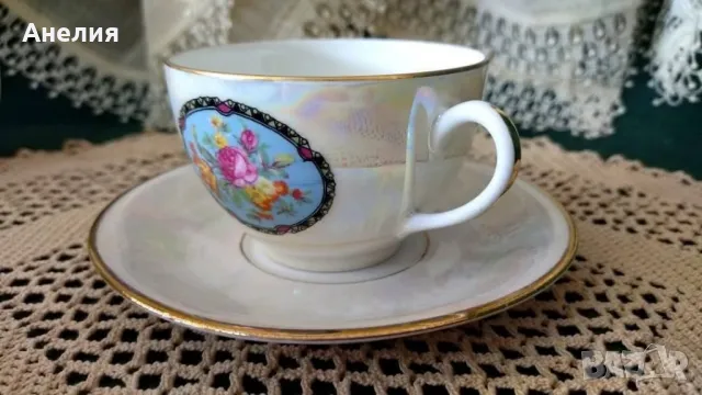 Седеф на Limoges France , снимка 3 - Чаши - 49223783