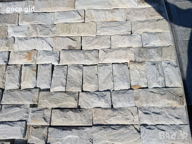 Сиво-бял рязан гнайс - облицовъчни ленти 1-3 см | наличен от склад, доставка, снимка 2 - Строителни материали - 52491014