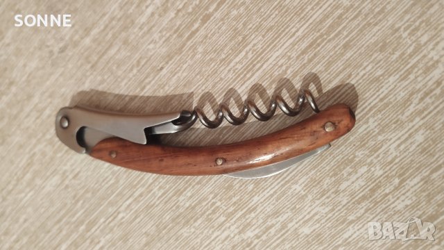 Джобен нож - неръждаема стомана и дърво, снимка 3 - Ножове - 36866361