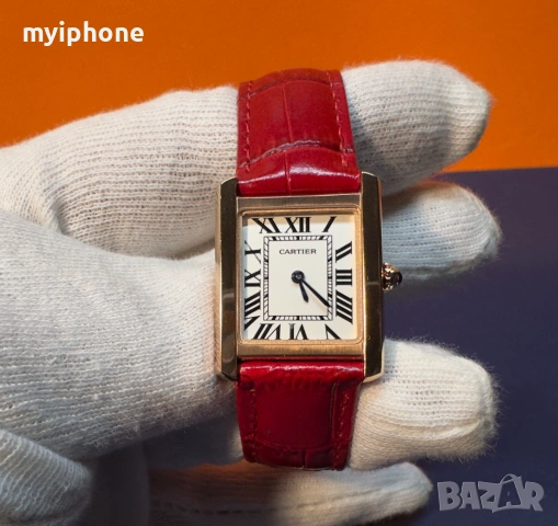 Луксозен дамски часовник Cartier, снимка 8 - Дамски - 49364233
