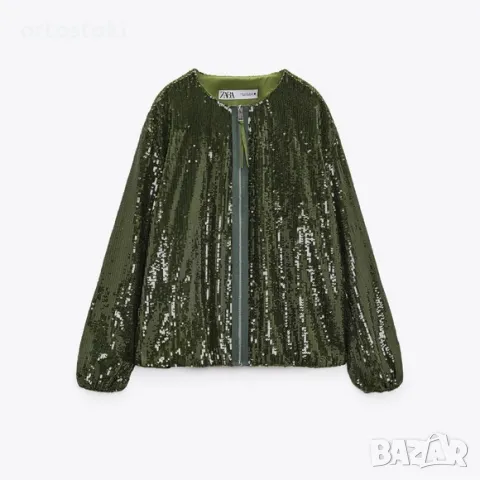 Пайетено яке на ZARA, снимка 4 - Якета - 47473231