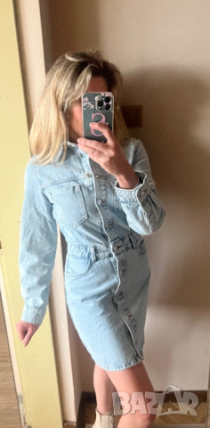 Дънкова рокля на ZARA, снимка 2 - Рокли - 44921113