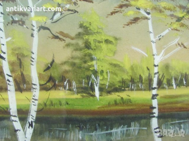 20-те Оригинална Картина акварел пейзаж, снимка 4 - Картини - 26256362