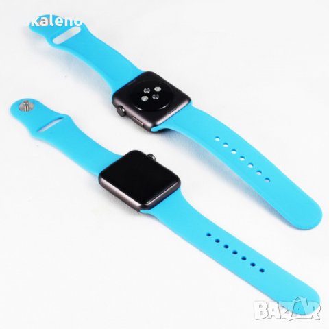 Силиконова каишка верижка Apple Watch 2/3/4/5/6/7/SE 38/40/41/42/44/45, снимка 2 - Аксесоари за Apple - 37720308