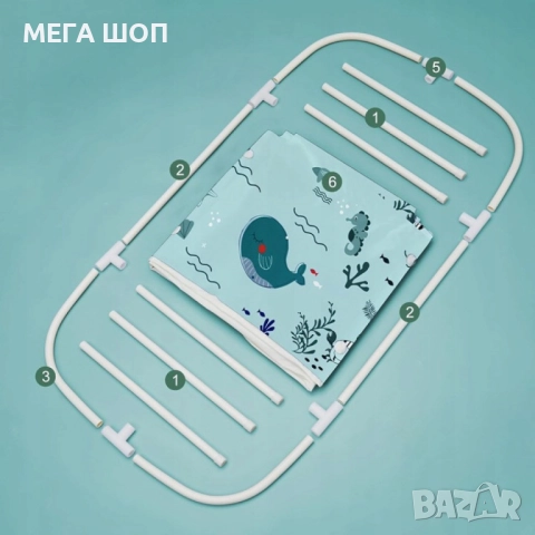 Сгъваема преносима вана XXL с възглавница и топлоизолация – Комфорт и удобство в малката баня, снимка 2 - Душ кабини и вани - 52908062