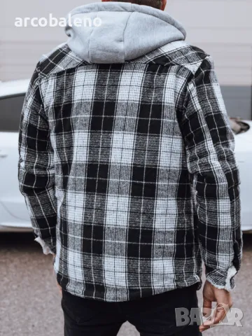 Мъжко изолирано яке с качулка, 2цвята , снимка 8 - Якета - 48651774