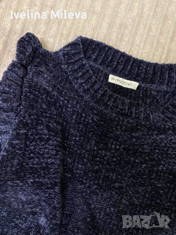 Кадифена (плюшена) блуза Motivi, снимка 2 - Блузи с дълъг ръкав и пуловери - 39565364