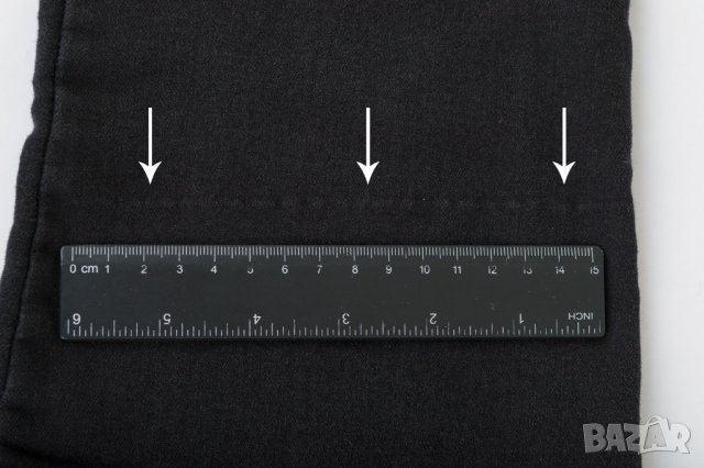 Черен дамски клин с памук 300 DEN марка Bas Bleu, снимка 8 - Клинове - 28650583