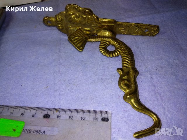 Стара ФИГУРАЛНА БРОНЗОВА РЕТРО ЗАКАЧАЛКА За ПОРТМАНТО / СТЕНА - МИТИЧНО АЗИАТСКО ЧУДОВИЩЕ 41404, снимка 5 - Антикварни и старинни предмети - 43888731