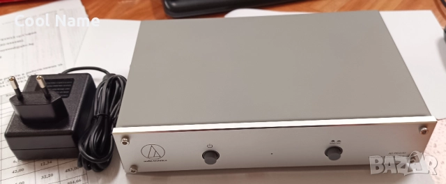 Рия Audio-Technica AT-PEQ30, за грамофон, 2x RCA, сребрист