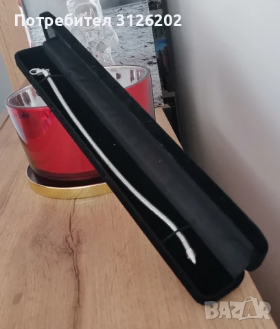 Мъжка сребърна гривна 19.5 сантиметра 