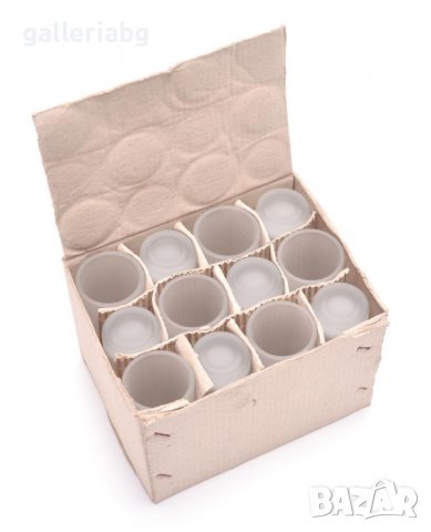 Стъклени матови чаши - 12 бр.