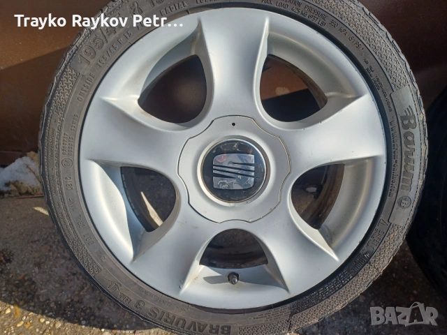 Оригинални джанти 4х100 15ки VW Seat, снимка 3 - Гуми и джанти - 53135874