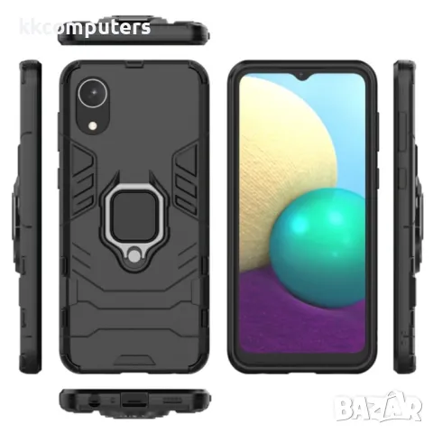 Samsung Galaxy A03 Core Удароустойчив Ring Holder Калъф и Протектор, снимка 7 - Калъфи, кейсове - 48611863