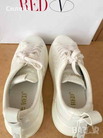 Red Valentino маратонки от естествена кожа, снимка 4 - Маратонки - 52721032