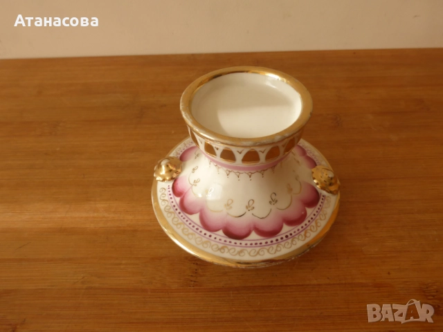 Капак за порцеланов самовар Гжель, снимка 4 - Антикварни и старинни предмети - 52494964