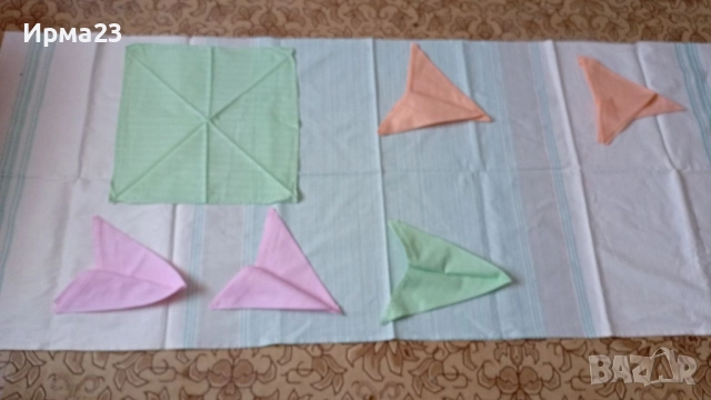 Коплект ленена покривка и ленени салфетки