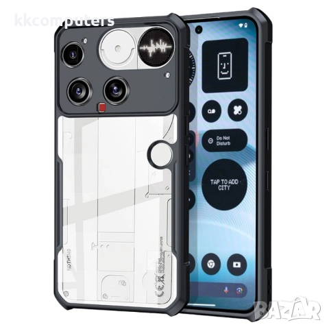 XUNDD Калъф за Nothing Phone (3) 5G с Прозрачен акрилен гръб- TPU рамка, Airbag технология, вкл. Про