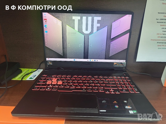 Реновиран Геймърски лаптоп ASUS TUF, снимка 2 - Геймърски - 53199205
