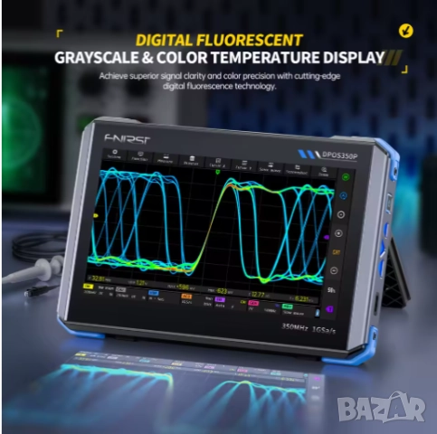 Осцилоскоп DPOS350P 350MHz,генератор на сигнали,спектрален анализатор,честотен анализатор., снимка 6 - Друга електроника - 51809882