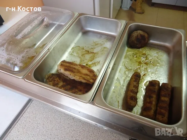 Бен-мари топло със сух нагревател отдолу 3бр. гастронорми 1/3 дълбочина 6.5см., снимка 4 - Обзавеждане на кухня - 50370704