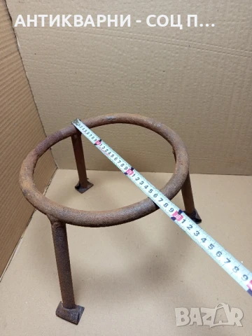 Стар Метален Саджек Пиростия За Огнище 3.3кг Номер 8., снимка 5 - Антикварни и старинни предмети - 51302664