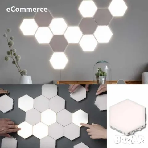 Модулен TOUCH LED панел тип „Honeycomb", снимка 2 - Лед осветление - 47769551