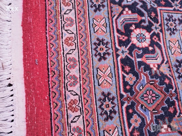 Ръчно тъкан вълнен килим.Ирански.Топ качество за ценители., снимка 5 - Килими - 49668164