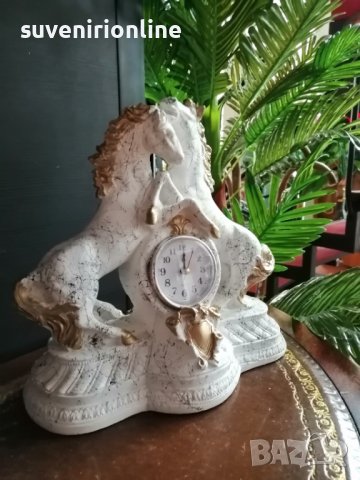 Статуетка коне с часовник , снимка 4 - Статуетки - 38256881