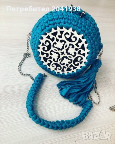 Плетена чанта, снимка 4 - Чанти - 26276445