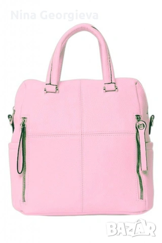 Дамска раница от еко материал с отделящи се презрамки, снимка 4 - Раници - 53575630