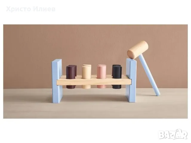 Дървена игра с чукче, снимка 3 - Образователни игри - 49709157