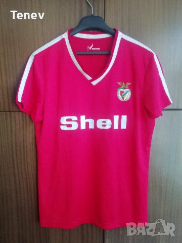Benfica Shell 1986/1987 футболна тениска фланелка Бенфика ретро L Museu Benfica Cosme Damião