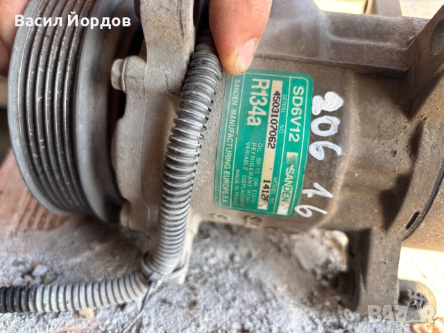 Компресор климатик за Пежо 206 / 4503107062 / 1412F / SD6V12
