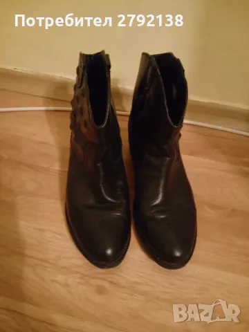 Дамски боти от естествена кожа 37 номер, снимка 4 - Дамски боти - 47907141