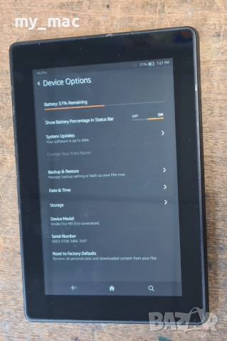 Продавам таблет Amazon Kindle Fire HD 3rd Gen | Model P48WVB4 | 7" | 8GB |, снимка 8 - Таблети - 51563291