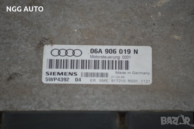 Компютър Двигател ECU Siemens 5WP4392 04, 06A 906 019 N за Audi 1.6, снимка 2 - Части - 39772011